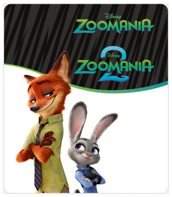 120 min  11001131 Disney Zoomania 1 + 2 (Mehrfarbig) 