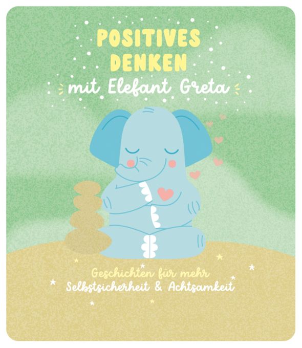 60 min  11001876 Positives Denken mit Elefant Greta - Geschichten für mehr Selbstsicherheit und Achtsamkeit (Blau, Pink, Weiß) 