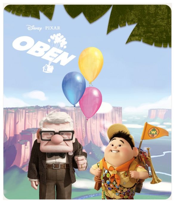  11002926 Disney Pixar - Oben (Mehrfarbig) 