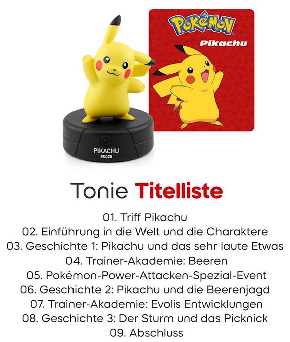 (Gelb, Weiß, Grau, Schwarz) 11004939 Pikachu Toniebox 2 Starter Set 