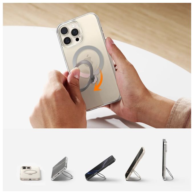 Cover für Apple iPhone 16  Ostand Q3 Spin (Transparent) 