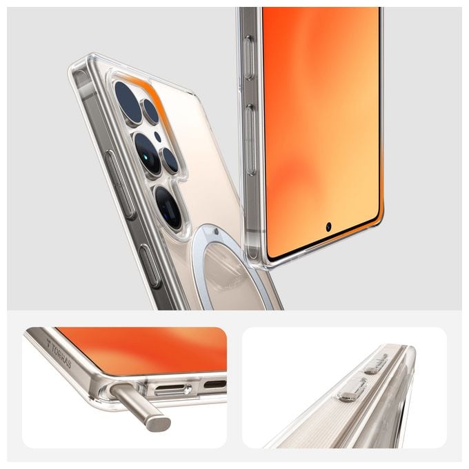 Cover für Samsung S25 Ultra  Ostand Spin (Transparent) 