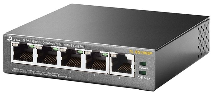 5-Port-10/100/1000Mbit/s-Desktop-Switch mit 4 PoE-Ports 
