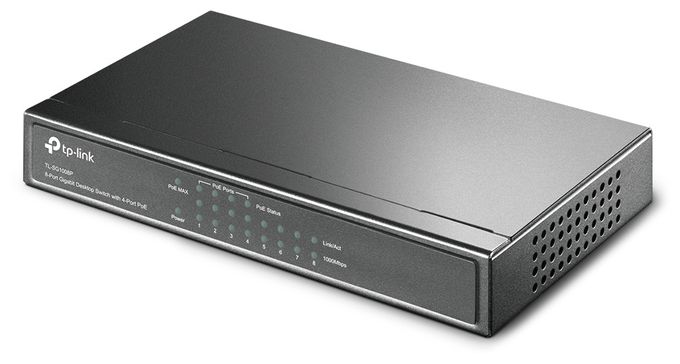 8-Port Gigabit Desktop Switch mit 4-Port PoE+ 