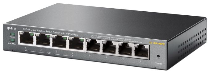 8-Port Gigabit Easy Smart Switch mit 4-Port PoE+ 