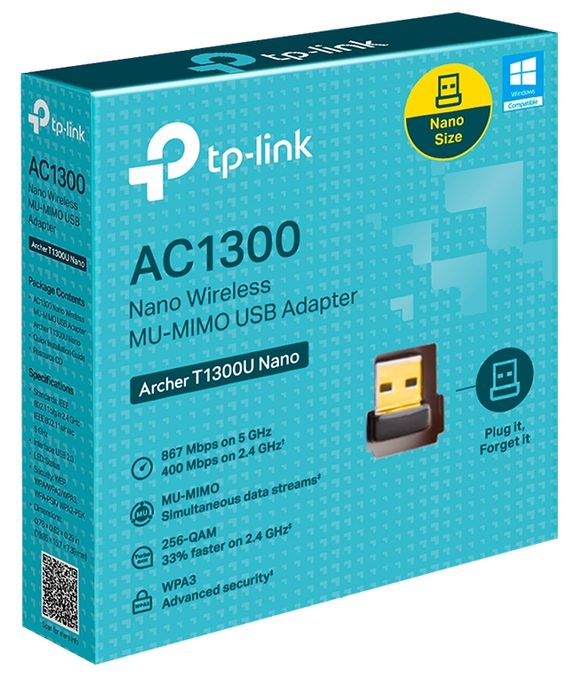 867 Mbit/s WiFi 5 Archer T1300U Nano 