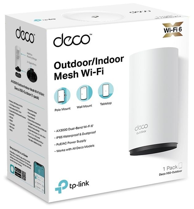 WiFi 6 Router Dual-Band (2,4 GHz/5 GHz) 2402 Mbit/s Deco X50-Outdoor 