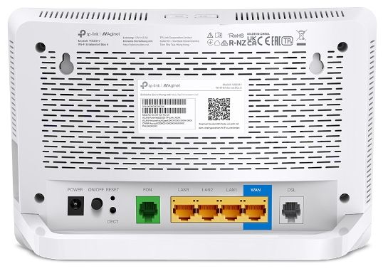 WiFi 6 Router Dual-Band (2,4 GHz/5 GHz) 574 Mbit/s VX231v Internet Box 4 