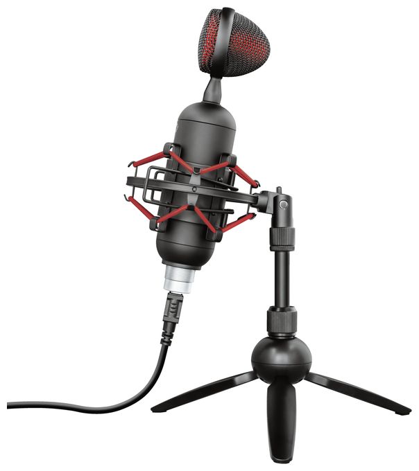 Kabelgebunden PC-Mikrofon 48 kHz USB  GXT244 Buzz (Schwarz, Rot) 