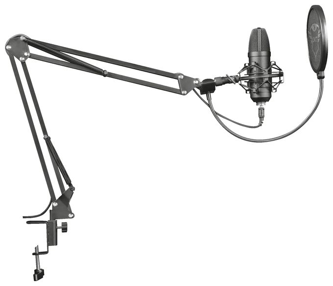 Kabelgebunden Studio-Mikrofon USB  GXT252+ Emita Plus (Schwarz) 