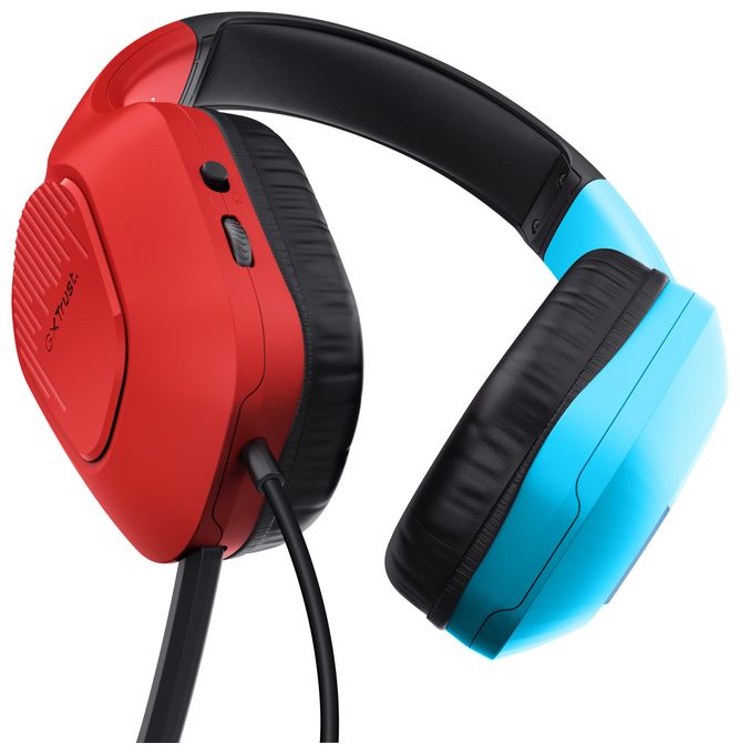 Over Ear Kopfhörer Kabelgebunden  GXT416 Zirox (Schwarz, Cyan, Rot) 