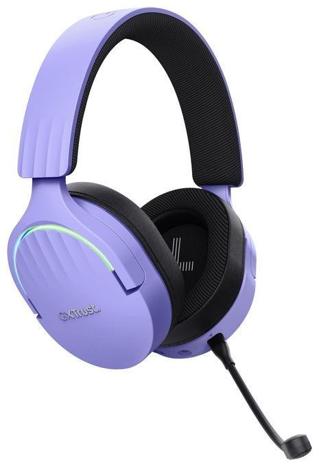 Ohraufliegender Bluetooth Kopfhörer kabelgebunden&kabellos 22 h Laufzeit USB Typ-A  GXT491 Fayzo (Schwarz, Violett) 