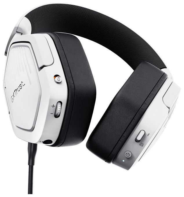 Over Ear Bluetooth Kopfhörer kabelgebunden&kabellos 20 h Laufzeit USB Type-C / USB Type-A  GXT493W Carus (Weiß) 
