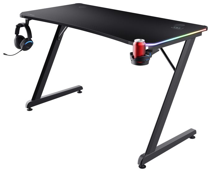 bis 150 kg  GXT709 Luminus RGB Gamingtisch (Schwarz) 