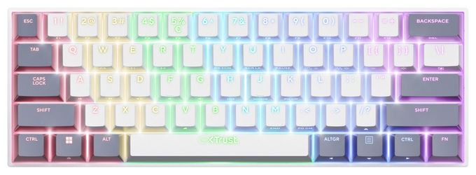 RGB-LED Gaming Tastatur Bluetooth  GXT873 Acira (Weiß) 