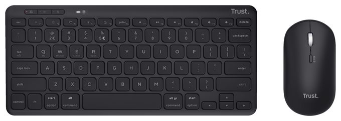 Büro Tastatur RF Wireless + Bluetooth  Lyra (Schwarz) 