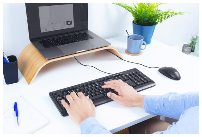 Büro Tastatur USB  Primo (Schwarz) 