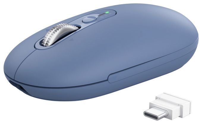 3200 DPI Büro Maus Optisch  Seron Slim Multi (Blau) 