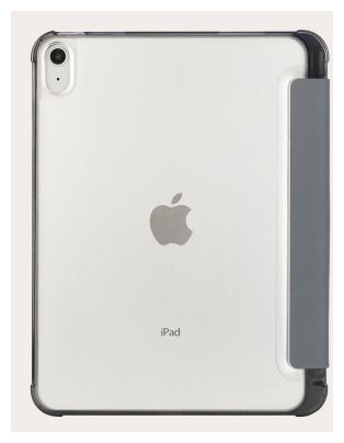 Folio aus Polycarbonat, Thermoplastische Polyurethane (TPU) für Apple iPad 10.9" 10th gen 2022 bis 27,7 cm (10.9") Schockresistent (Grau, Transparent) IPD1022ST-G 