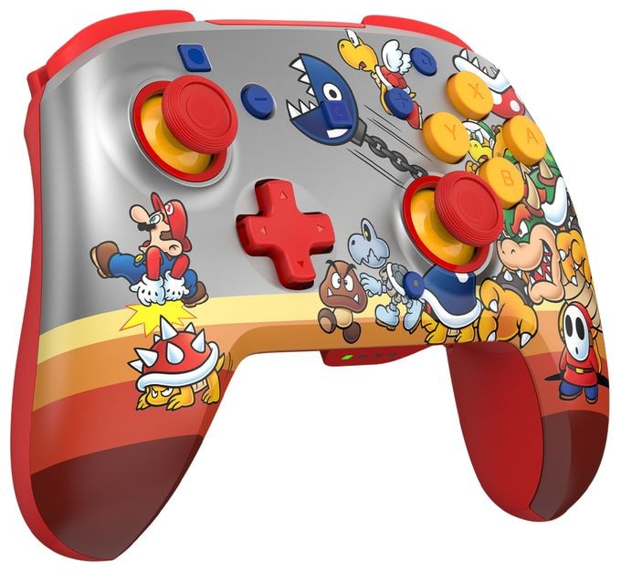 Digital Gamepad für Nintendo Switch, Nintendo Switch 2, Nintendo Switch Lite, Nintendo Switch OLED  Rematch Wireless Controller Super Mario: Koopa Troop (Mehrfarbig) 