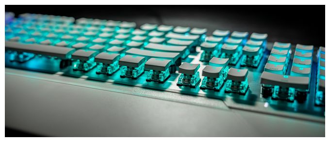RGB-LED Gaming Tastatur USB  Vulcan 122 AIMO (Weiß) 