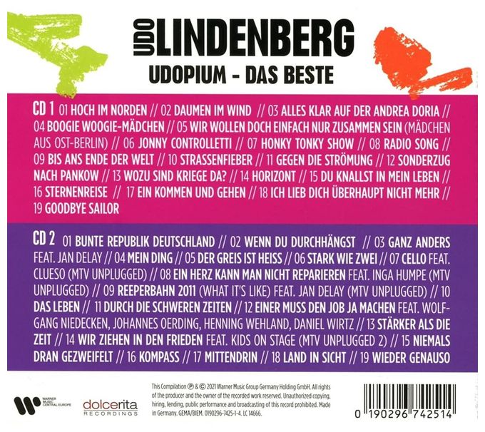 Udo Lindenberg - UDOPIUM-Das Beste 