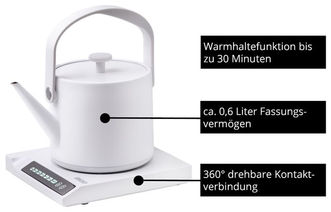 0,6 l Wasserkocher 800 W  18210 Clara Blitzkocher (Weiß) 
