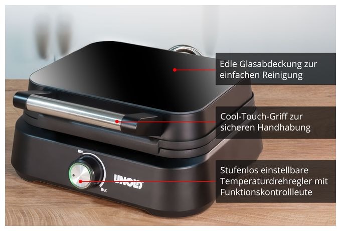 Waffeleisen Rechteckig für 2 Waffel(n) 1500 W 48275 
