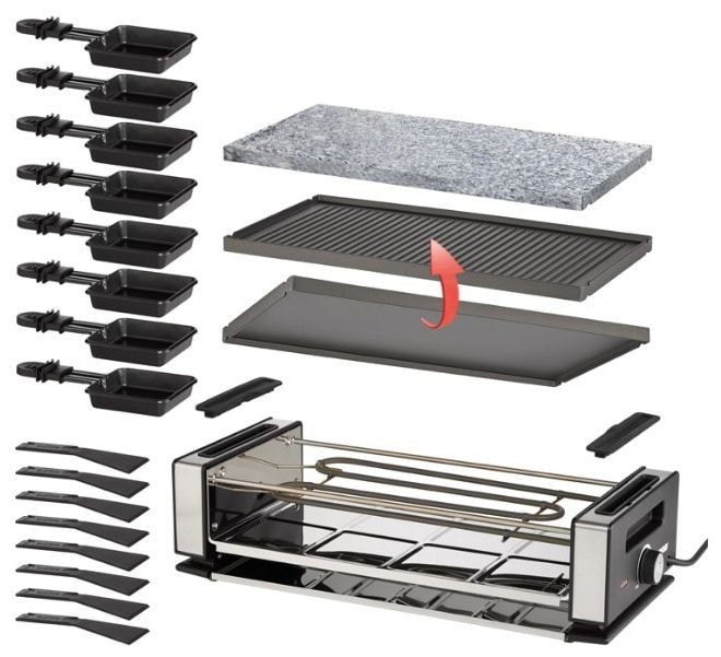 8 Person(en) 1200 W 48760 Delice Basic Raclette 