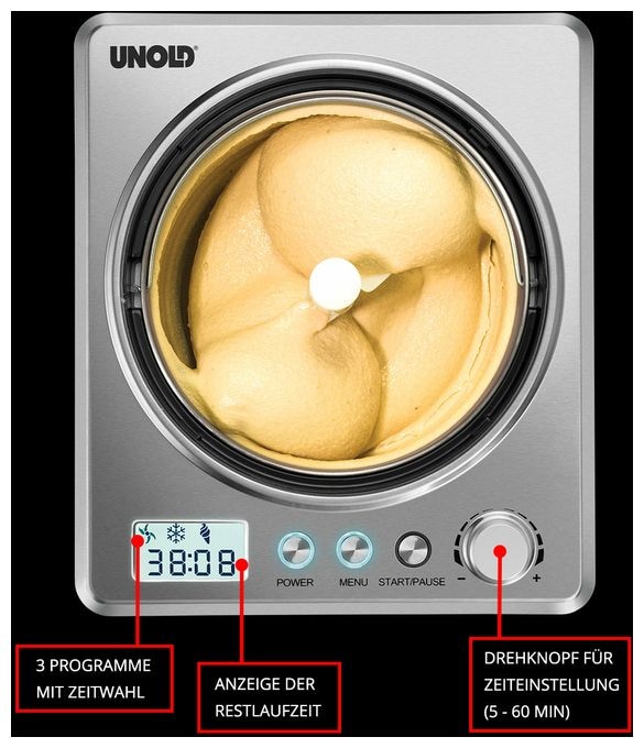 2,5 l Eismaschine 250 W 48880 Profi Plus 