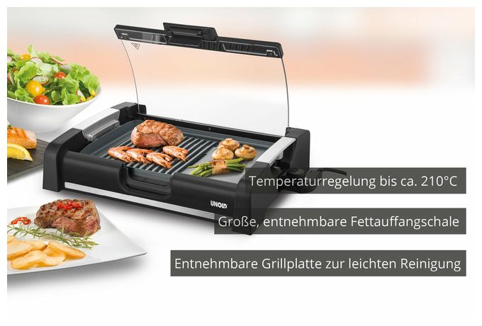 1650 W mit 354 x 254 mm Fläche  58535 BBQ Edel (Schwarz) 