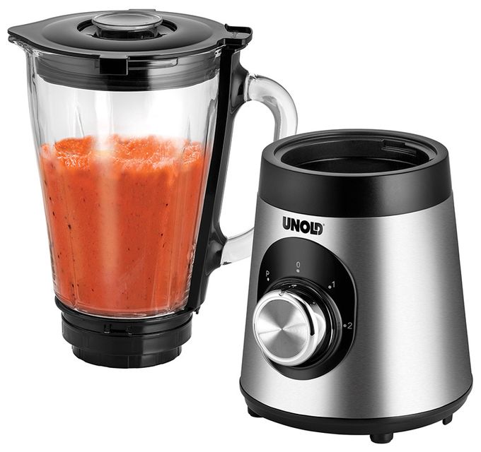 1,5 l Standmixer 2 Geschwindigkeiten 500 W (Schwarz, Edelstahl, Transparent) 78625 
