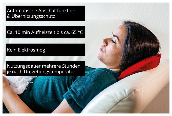 380 W  Wärmi elektrische Wärmflasche (Rot) 