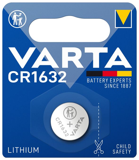 1x 3V CR 1632 