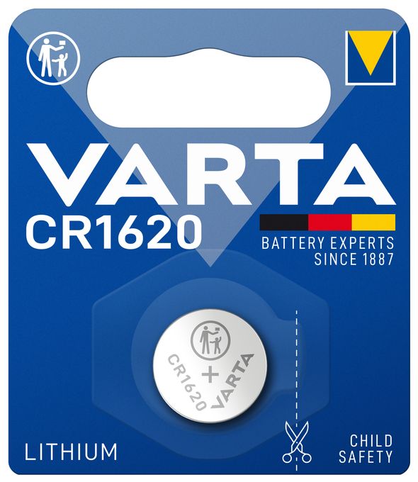 CR1620 Lithium 3 V 1 Stück  Lithium Coin Knopfzelle (Metallisch) 