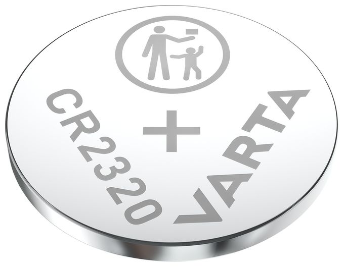 Batterien Knopfzelle CR2320, 1 Stück, Lithium Coin, 3V, kindersichere Verpackung, für elektronische Kleingeräte - Autoschlüssel, Fernbedienungen, Waagen 