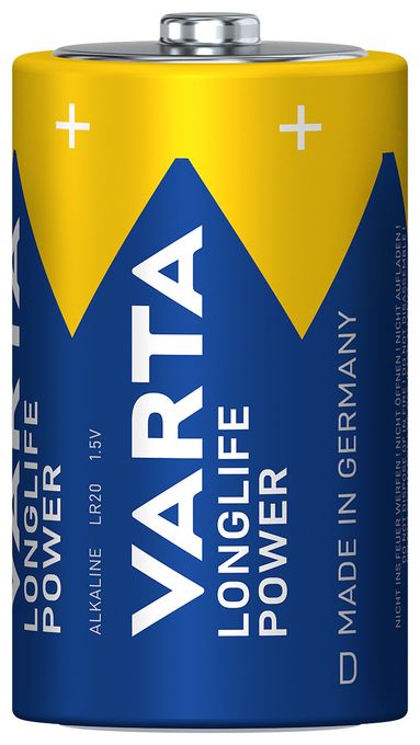 D Alkali 1,5 V 2 Stück  Longlife Power Batterie (Blau/Gold) 