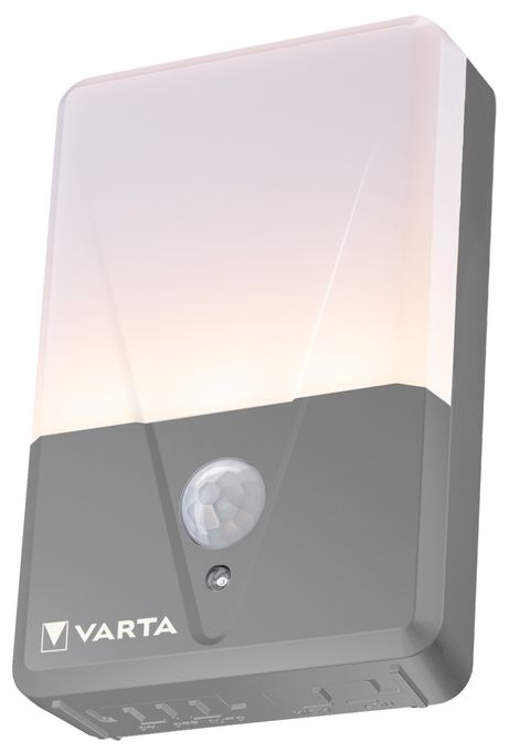 LED Wandbeleuchtung für den Außenbereich Warmweiß Batterie  Motion Sensor Outdoor Light Twin Pack (Grau/Weiß) 