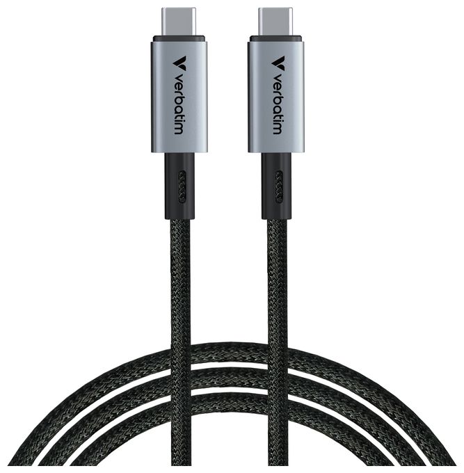 40 Gbit/s Stecker Rundkabel USB C auf USB C bis 240 W 1,2 m  31847 (Schwarz) 