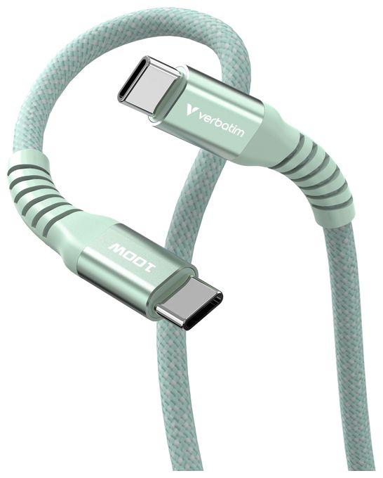 0,48 Gbit/s Stecker Rundkabel USB C auf USB C bis 100 W 1,2 m  31855 (Grün) 