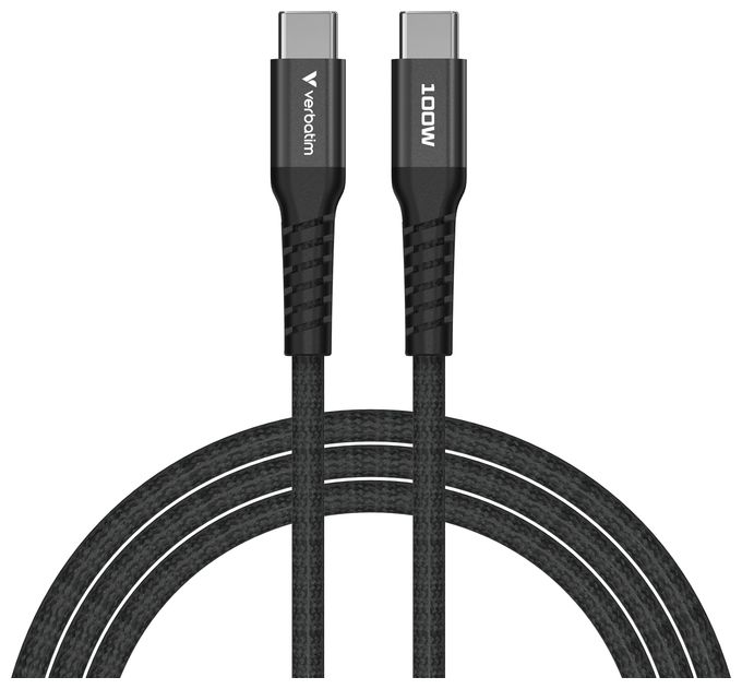 0,48 Gbit/s Stecker Rundkabel USB C auf USB C bis 100 W 1,2 m  31863 (Schwarz) 