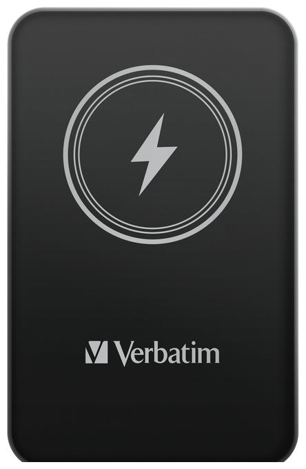 5000 mAh Powerbank USB Typ-C Kabelloses Laden  Charge 'n' Go (Schwarz) 