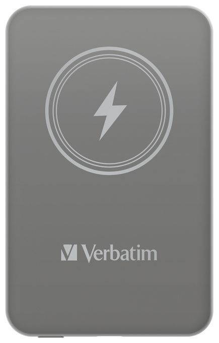 5000 mAh Powerbank USB Typ-C Kabelloses Laden  Charge 'n' Go (Grau) 