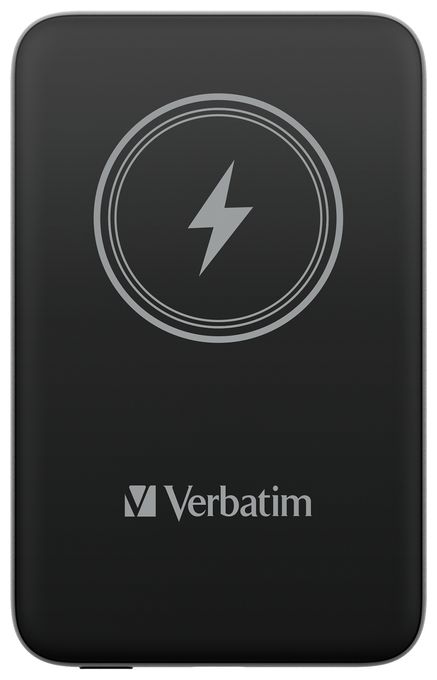 10000 mAh Powerbank USB Typ-C Kabelloses Laden  Charge 'n' Go (Schwarz) 