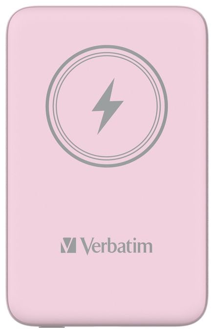 10000 mAh Powerbank USB Typ-C Kabelloses Laden  Charge 'n' Go (Pink) 