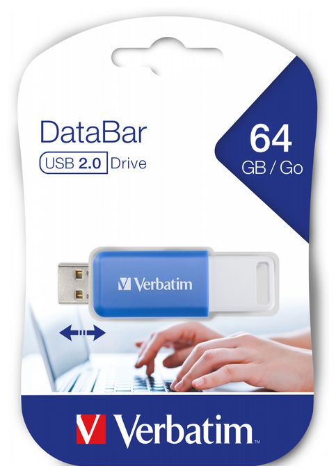 USB Typ-A Stick 64 GB  DataBar (Blau) 