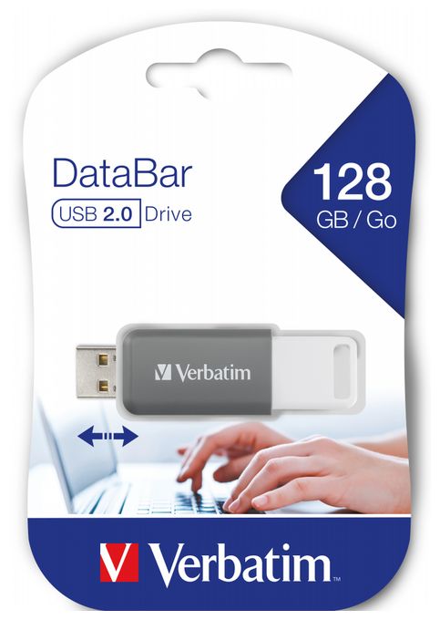 USB Typ-A Stick 128 GB  DataBar (Grau) 