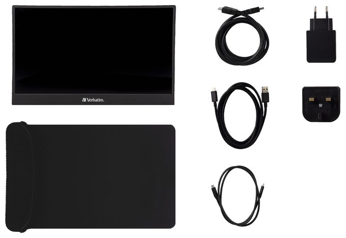 Full HD Monitor 35,6 cm (14 Zoll) 16:9 6 ms 220 cd/m²  PM-14 (Schwarz) 