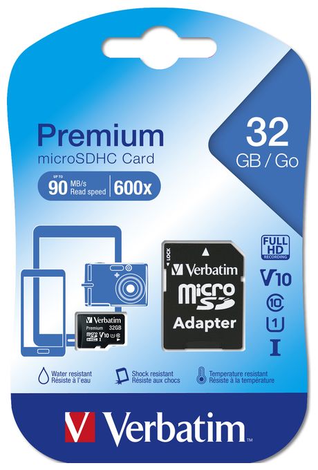MicroSDHC Speicherkarte 32 GB Klasse 10 Premium 
