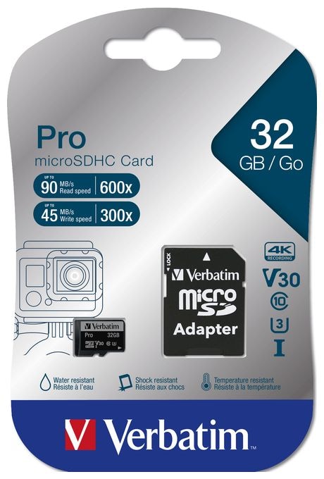 MicroSDHC Speicherkarte 32 GB Klasse 10 Pro 